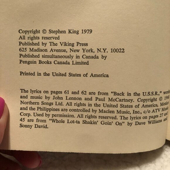 STEPHEN KING THE DEAD ZONE 1979 BOOK CLUB HARDCOVER VIKING PRESS DUST JACKET - Picture 6 of 7